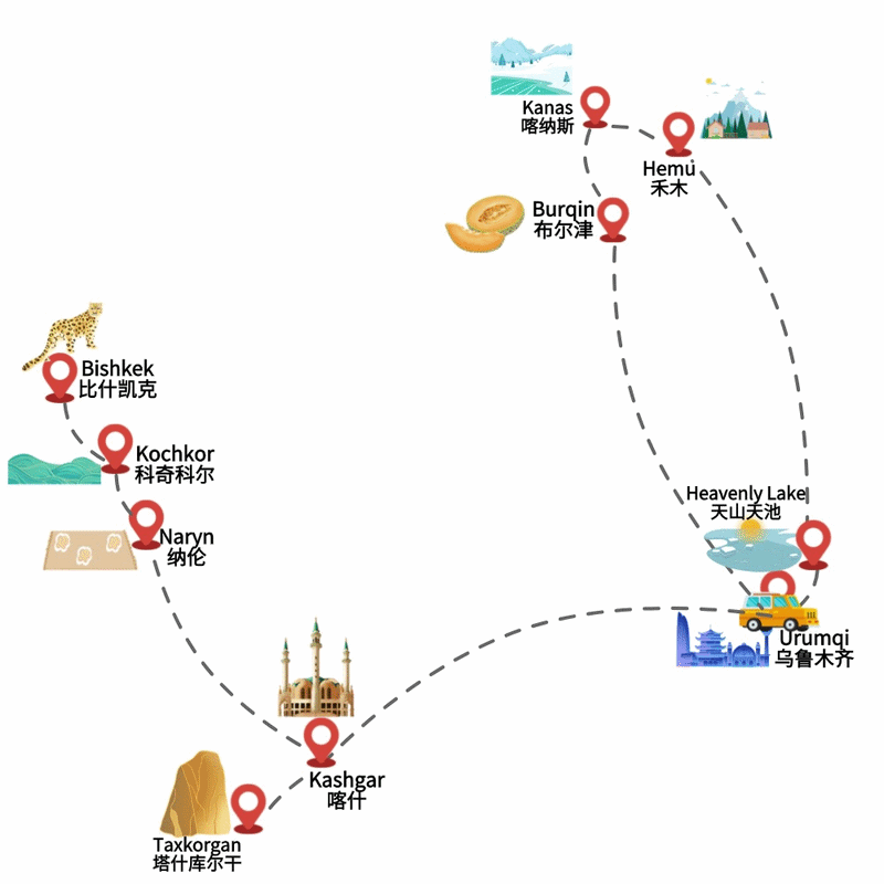16 Days North Xinjiang and Kyrgyzstan Tour